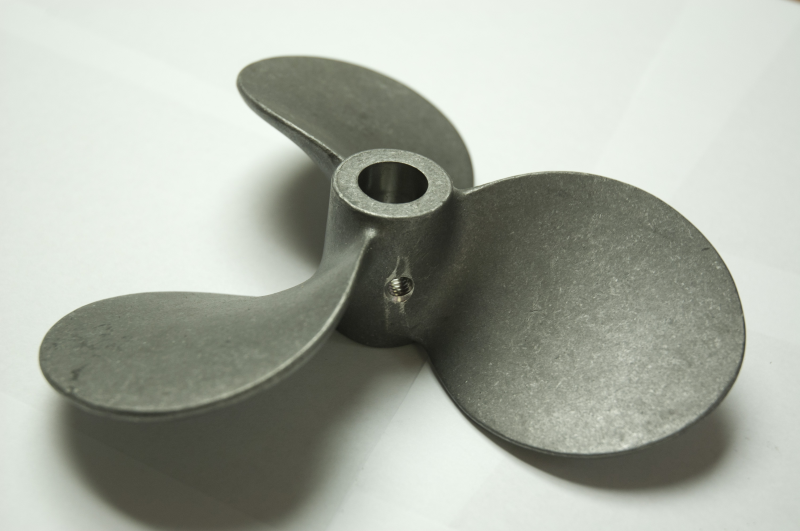Aeration propeller for the food preparation industry