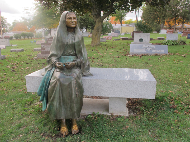 This lifelike statue of a nun is captured beautifully Lost Wax Foundry