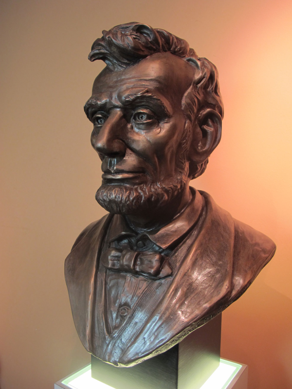 Lincoln bust from investment casting artists