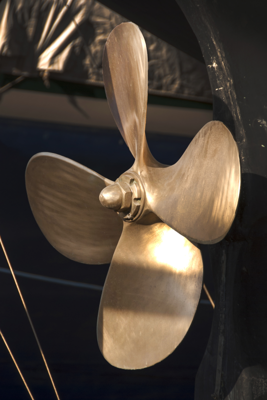 Quality Castings casts propellers of all sizes, shapes, and applications Cast bronze propeller
